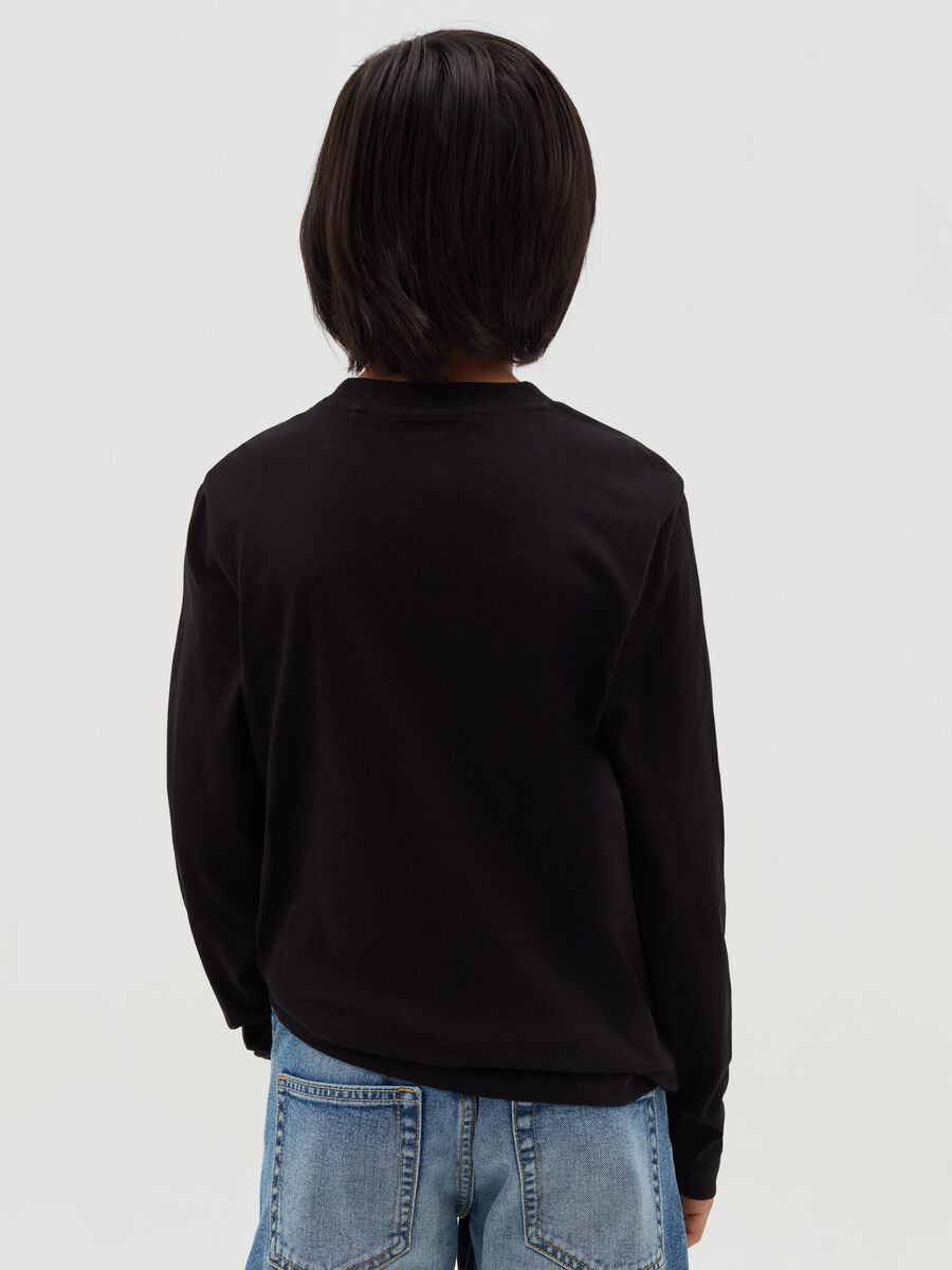 T-shirt with long sleeves and "Born to Skate” print_1