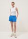 White fitted ribbed stretch cotton tank top_1
