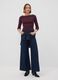 T-shirt viola in puro cotone con girocollo regular fit_1