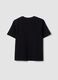 Black relaxed-fit pure cotton short-sleeve T-shirt_5