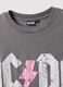 T-shirt cinza de algod&atilde;o puro, corte regular, com estampa AC/DC_5