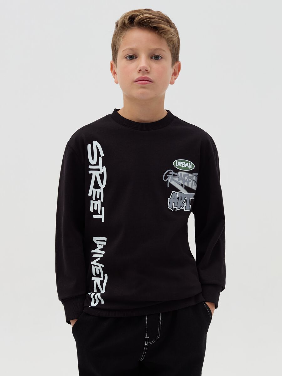 Long-sleeved T-shirt with print_0