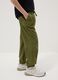 Boy's green wide leg trousers in pure cotton_1