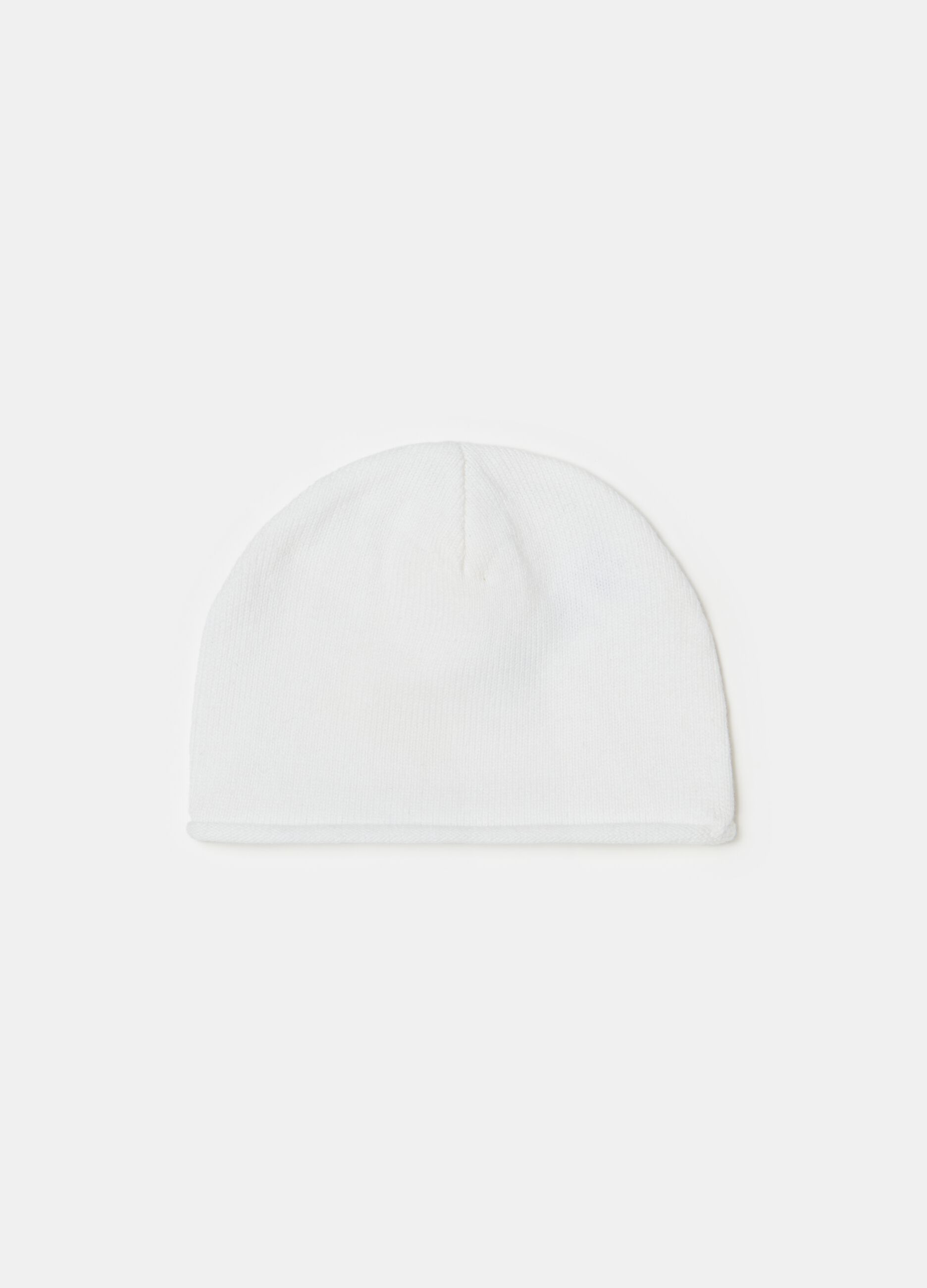 Knitted organic cotton hat