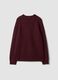 Red crew-neck cotton and wool-blend jumper_2