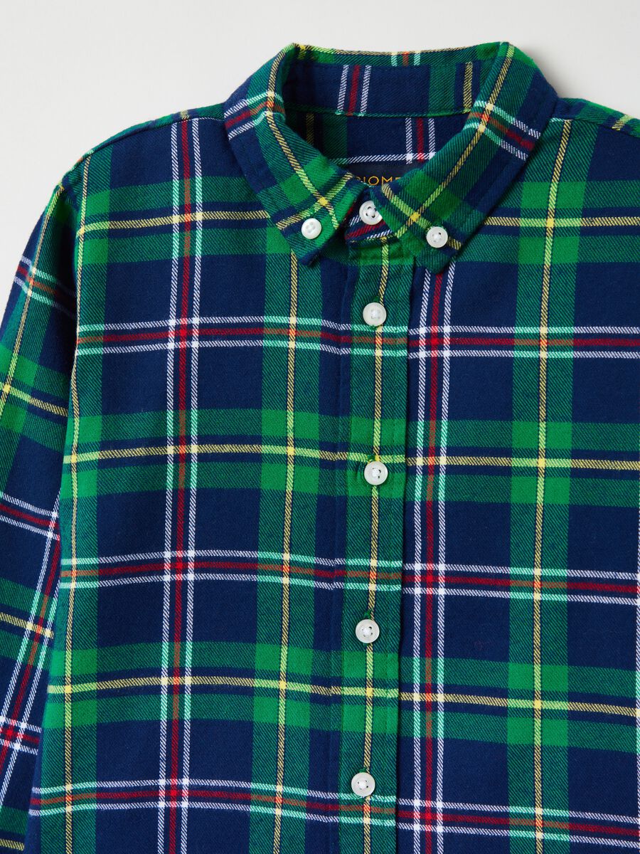 Cotton shirt with check pattern_5