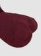 Rote Stretch-Socken mit Lurexgarn_2