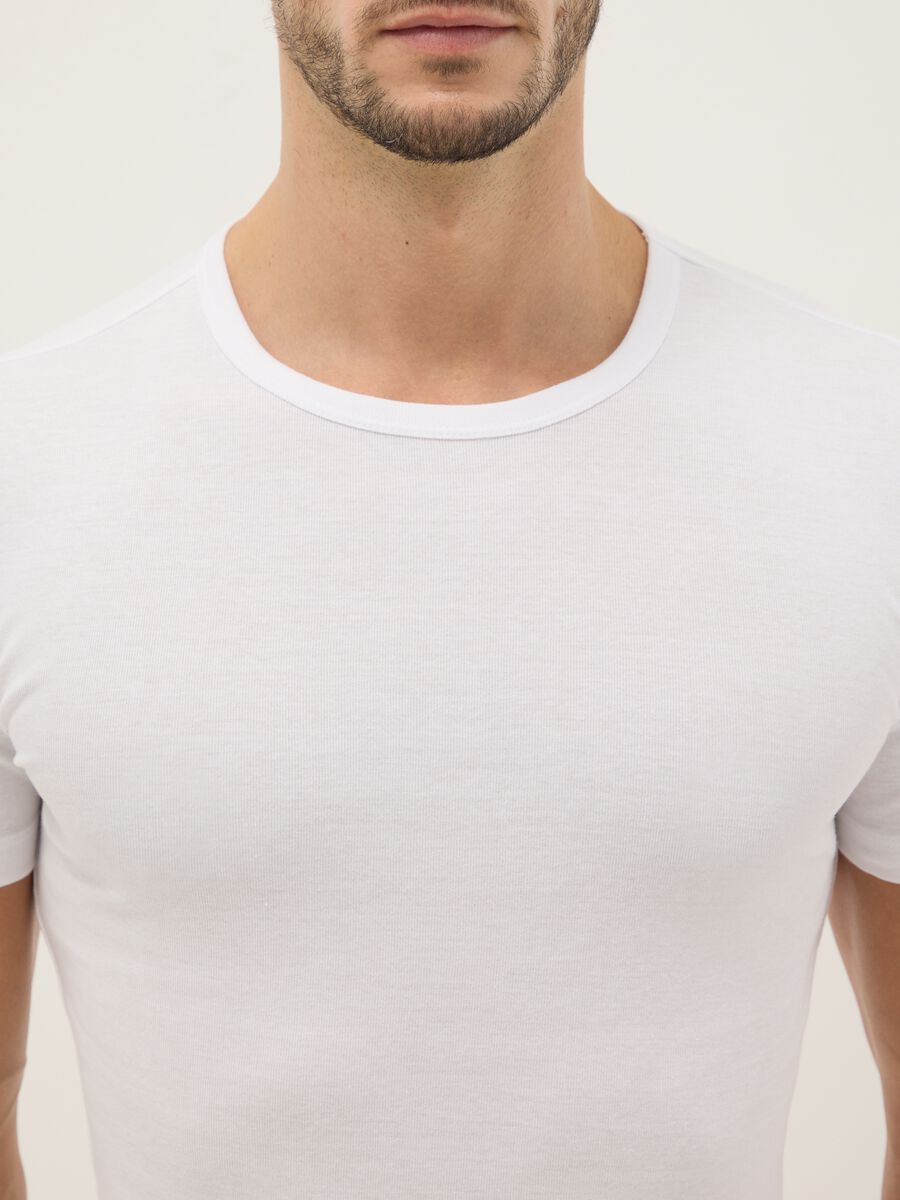 Bipack T-shirt bianca in puro cotone _1