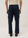 Blaue Cargo-Hose in Leinen-Baumwoll-Mix, Regular Fit_2