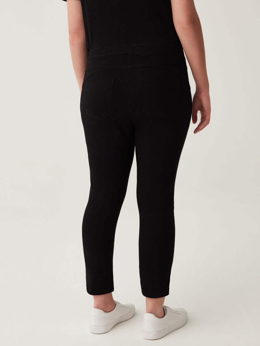 Curvy cropped jeggings with splits_2