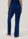 Blue regular fit stretch viscose blend pyjama trousers_2