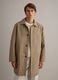 Beige regular fit trench coat with button closure_2