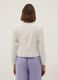 White V-neck pure viscose top regular fit_2
