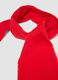 Soft red scarf with fringes_1