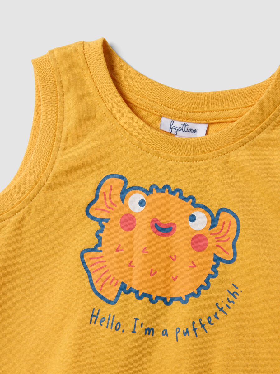 2-pack yellow pure cotton tank tops_3