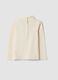White organic cotton T-shirt with floral print_1