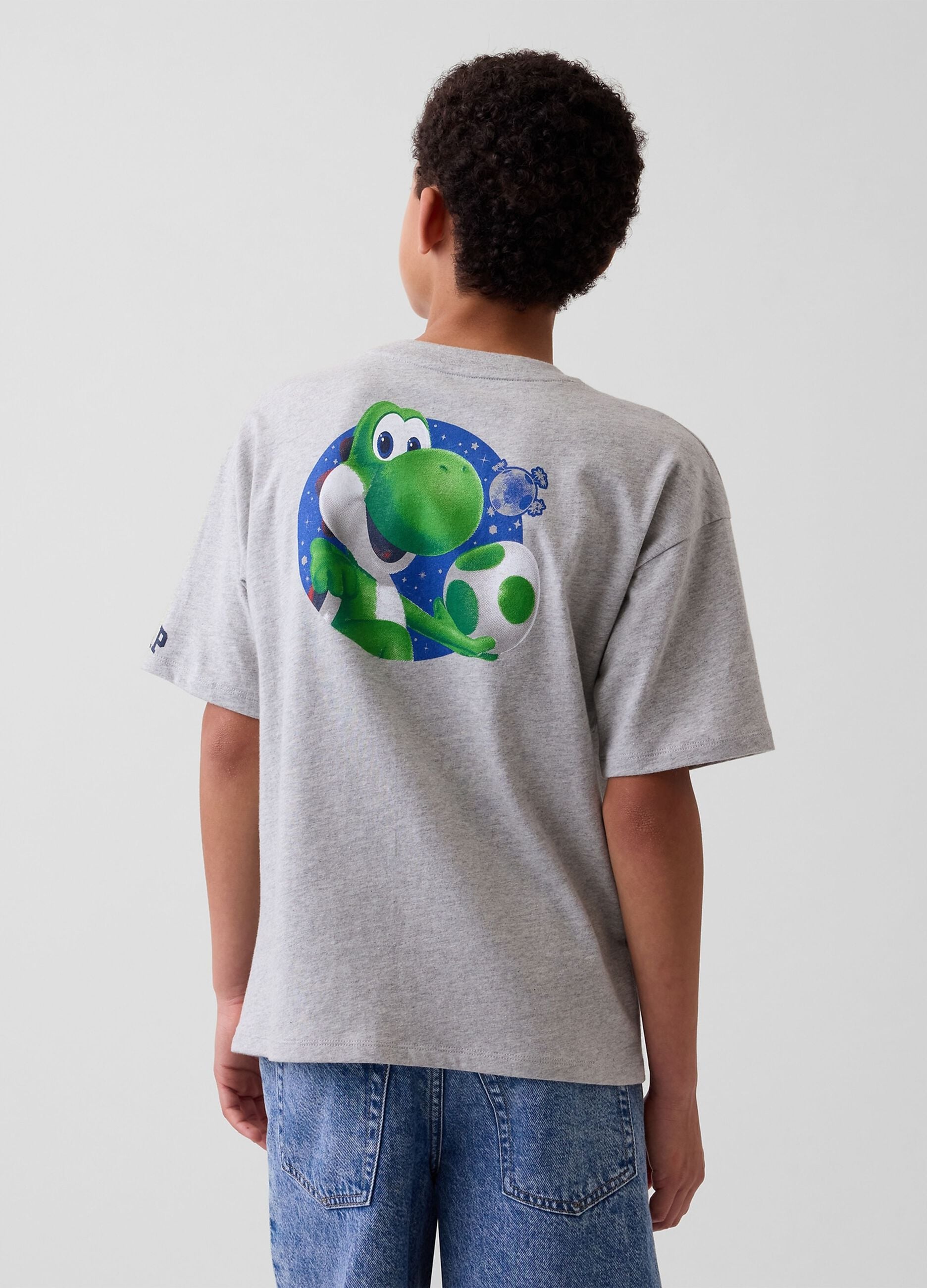 T-shirt Super Mario Nintendo de algod&atilde;o puro de manga curta