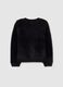 Girls' black regular fit cardigan with buttons_1