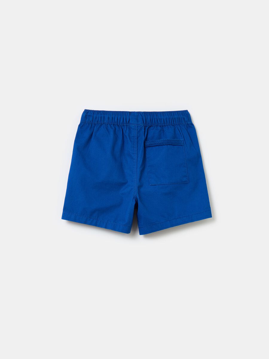 Poplin shorts with drawstring_1