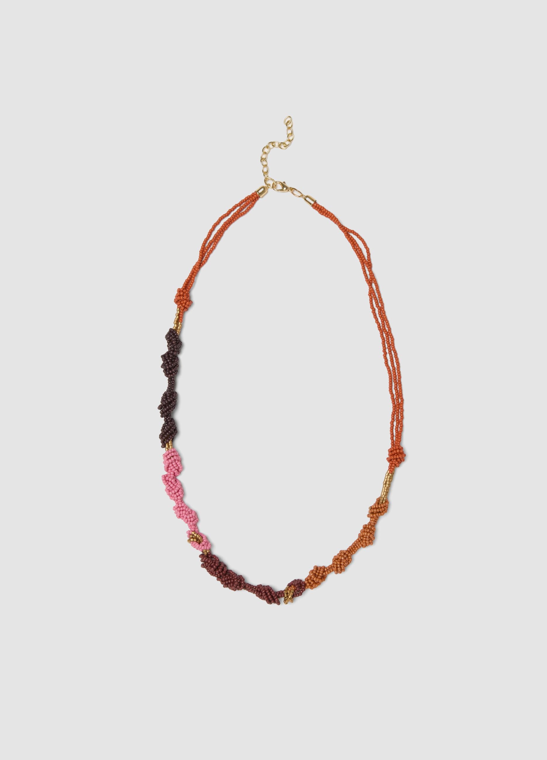 Multicolour beaded necklace