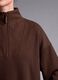 Brown stretch modal crew-neck sweatshirt ALTAVIA STUDIO_1