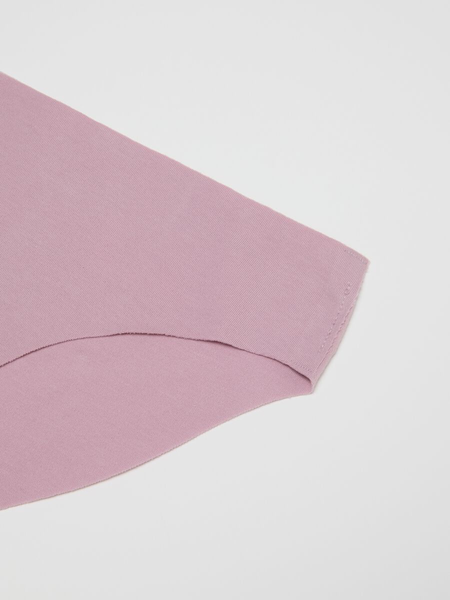 Pink Stretch Cotton Briefs Regular Fit_1