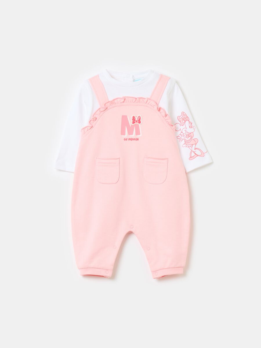 Organic cotton onesie with Minnie Mouse print_0