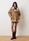 Brown jacket in synthetic shearling fabric_1