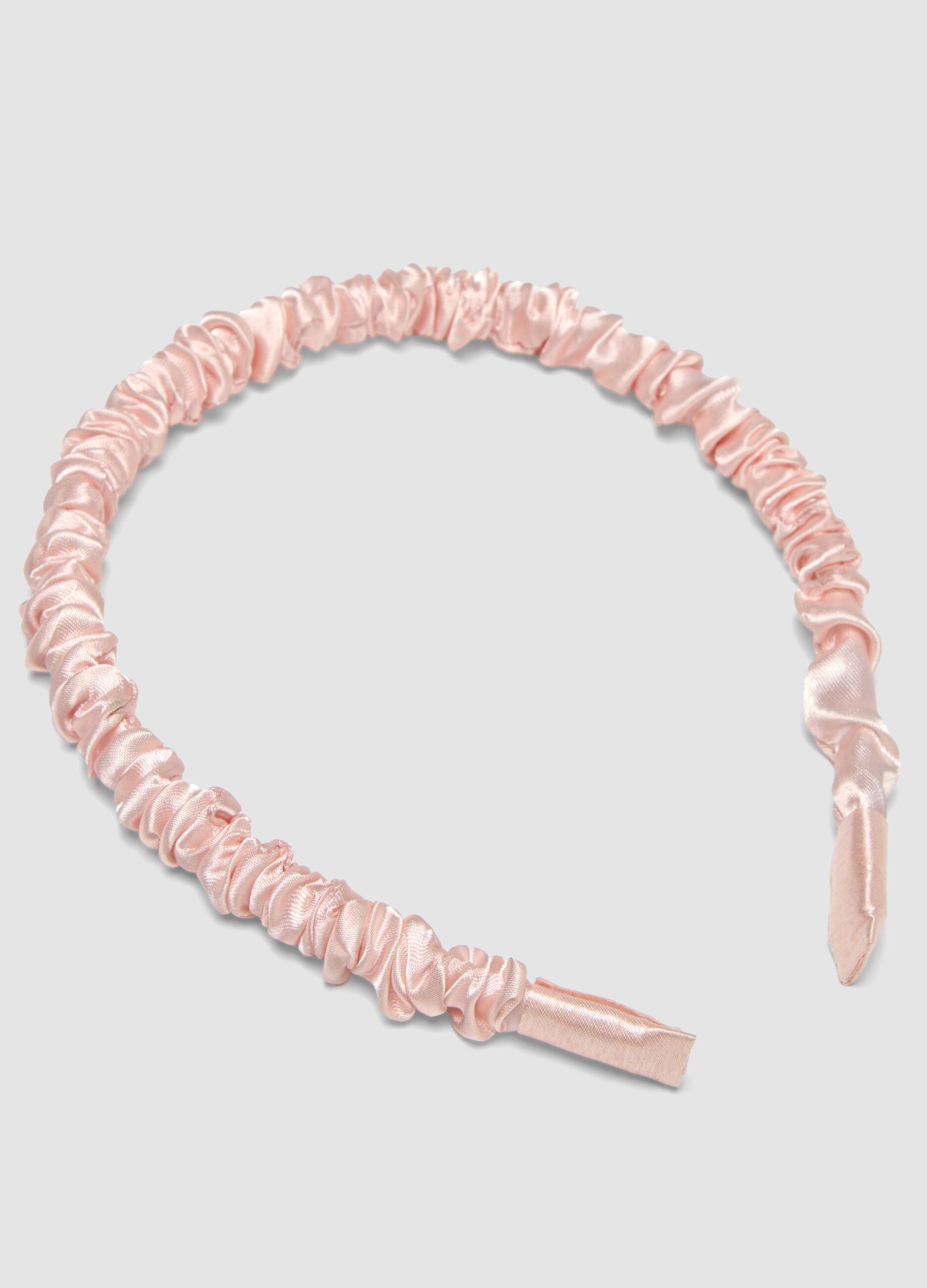 SINCERELY HAIR Bandolete de cetim rosa