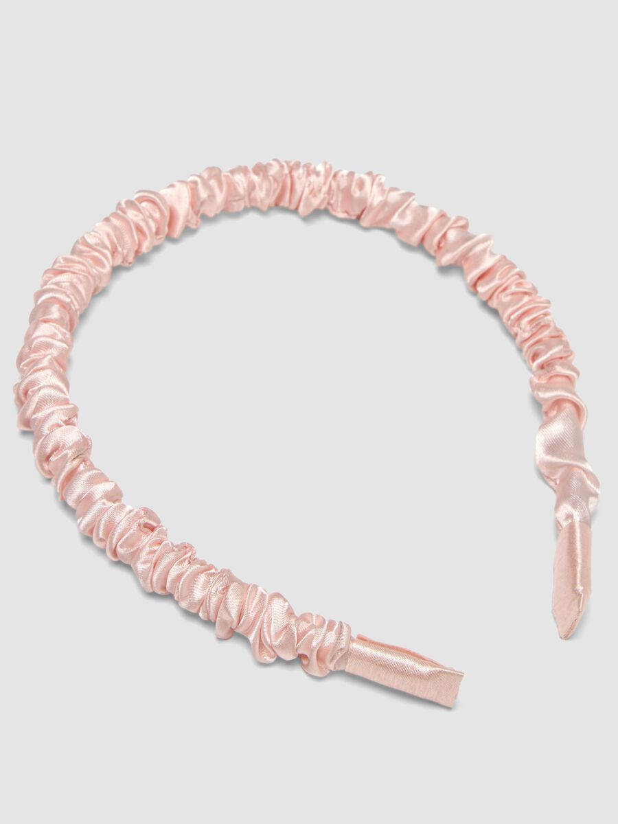 SINCERELY HAIR Bandolete de cetim rosa_1