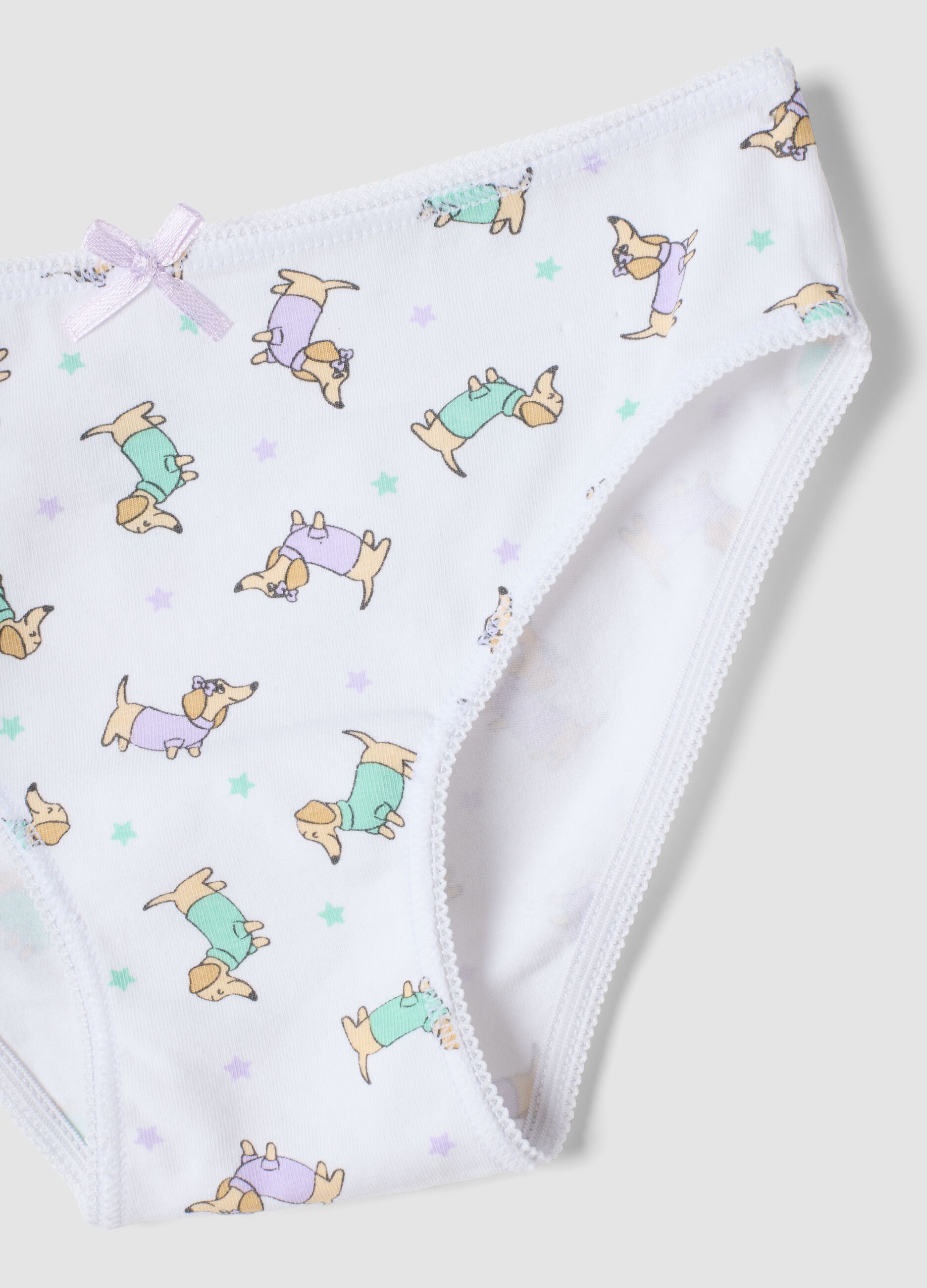 Seven-pack of multicolour organic stretch cotton briefs