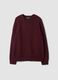 Red crew-neck cotton and wool-blend jumper_0