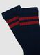 2er-Pack lange Socken in Blau und Rot aus elastischer Bio-Baumwolle_1