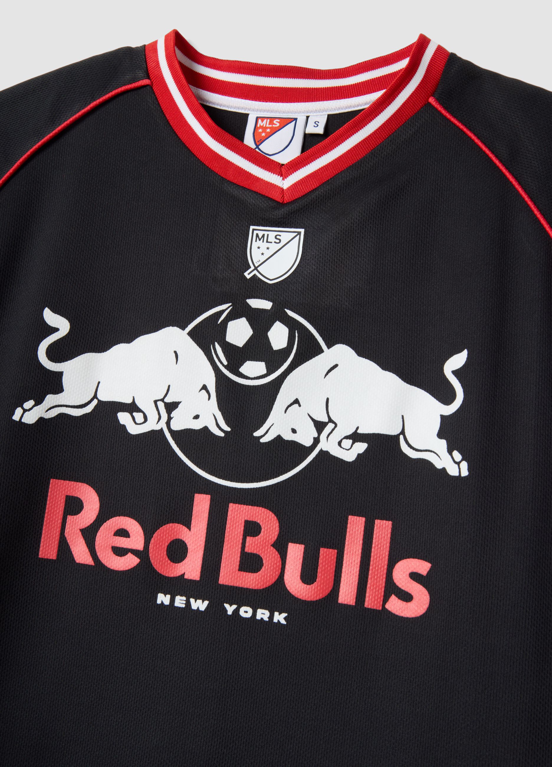 T-shirt multicolor de algod&atilde;o puro com ajuste oversize Red Bulls