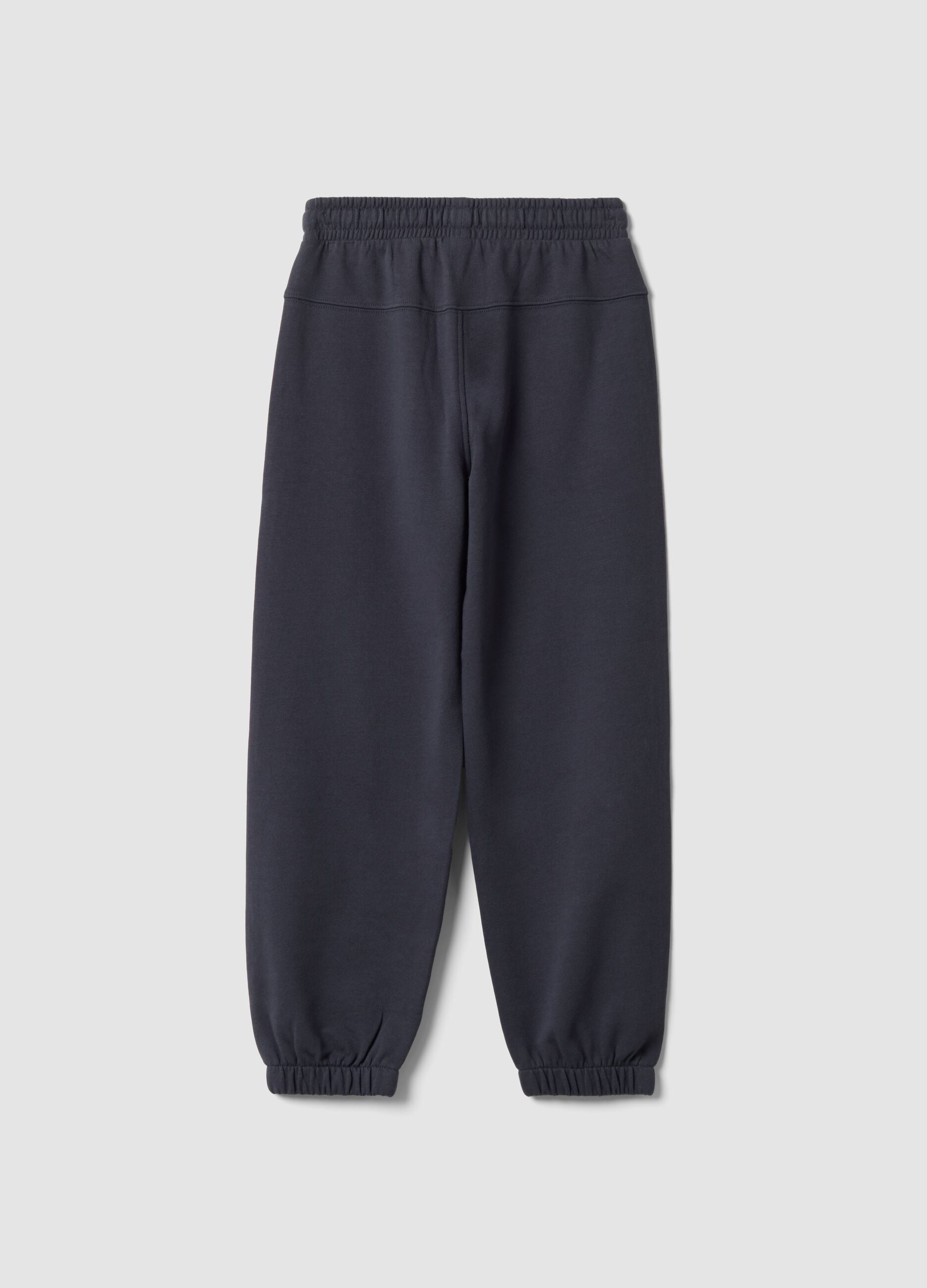 Graue Jogginghose aus reiner Baumwolle