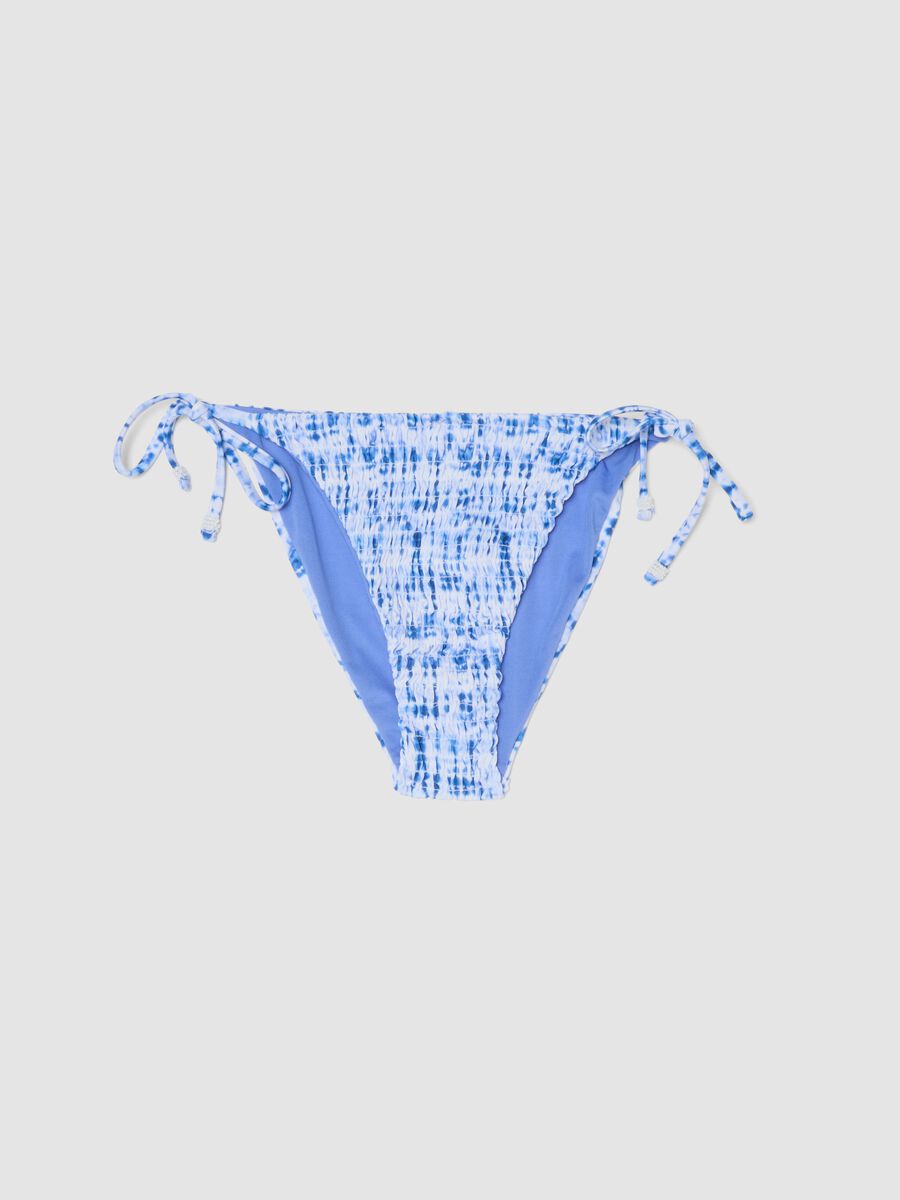 Blue and white stretch bikini bottoms_4
