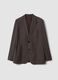 Men&rsquo;s brown stretch-viscose blazer_0