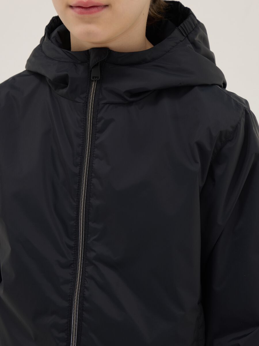 Boys' Light Black Jacket Regular Fit_2