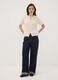 Beige pure cotton cable-knit cardigan, regular fit_1