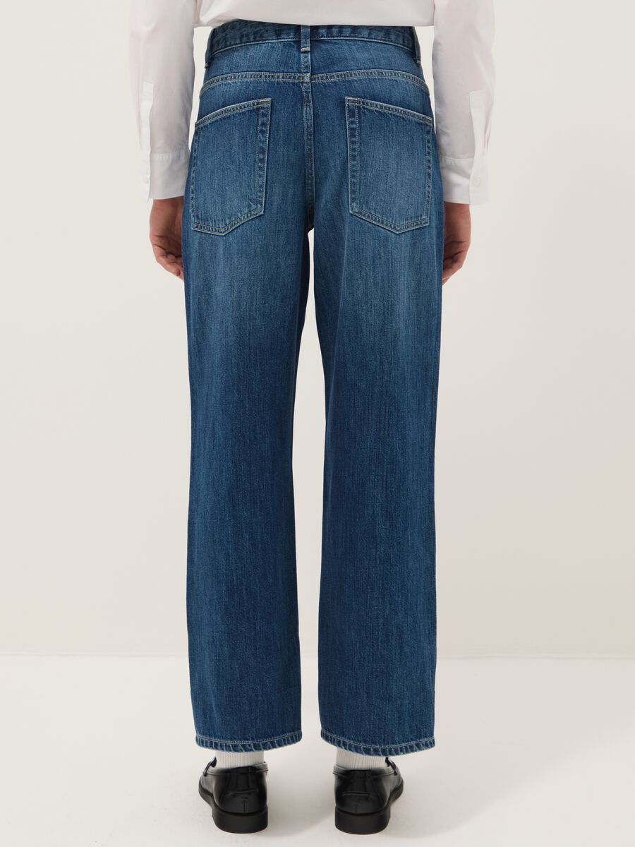 Pure Cotton Blue Baggy Fit Jeans_3