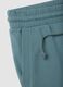 Regular Fit Light Blue Cotton Blend Bermuda Shorts_5