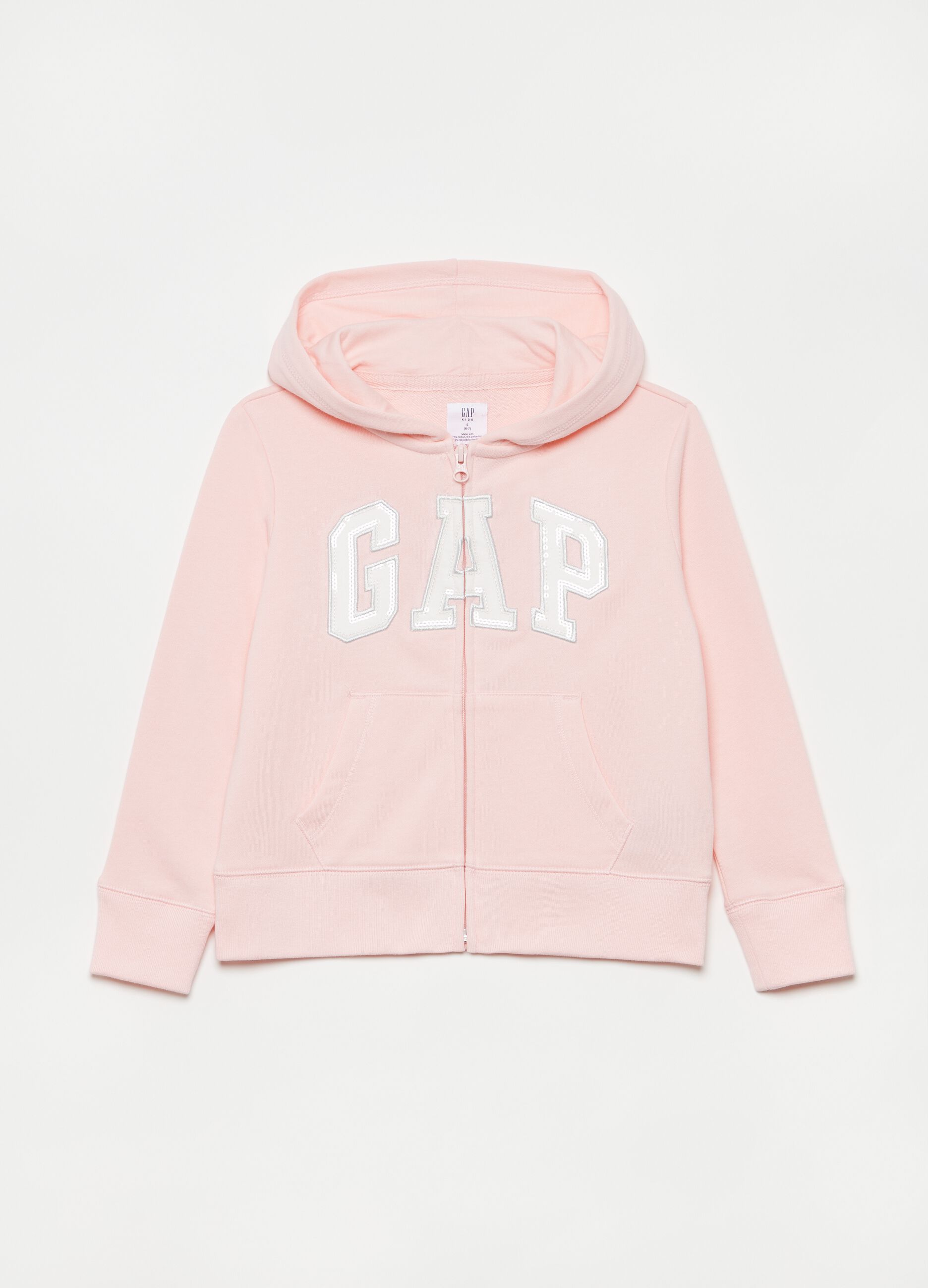 Full-zip hoodie with logo