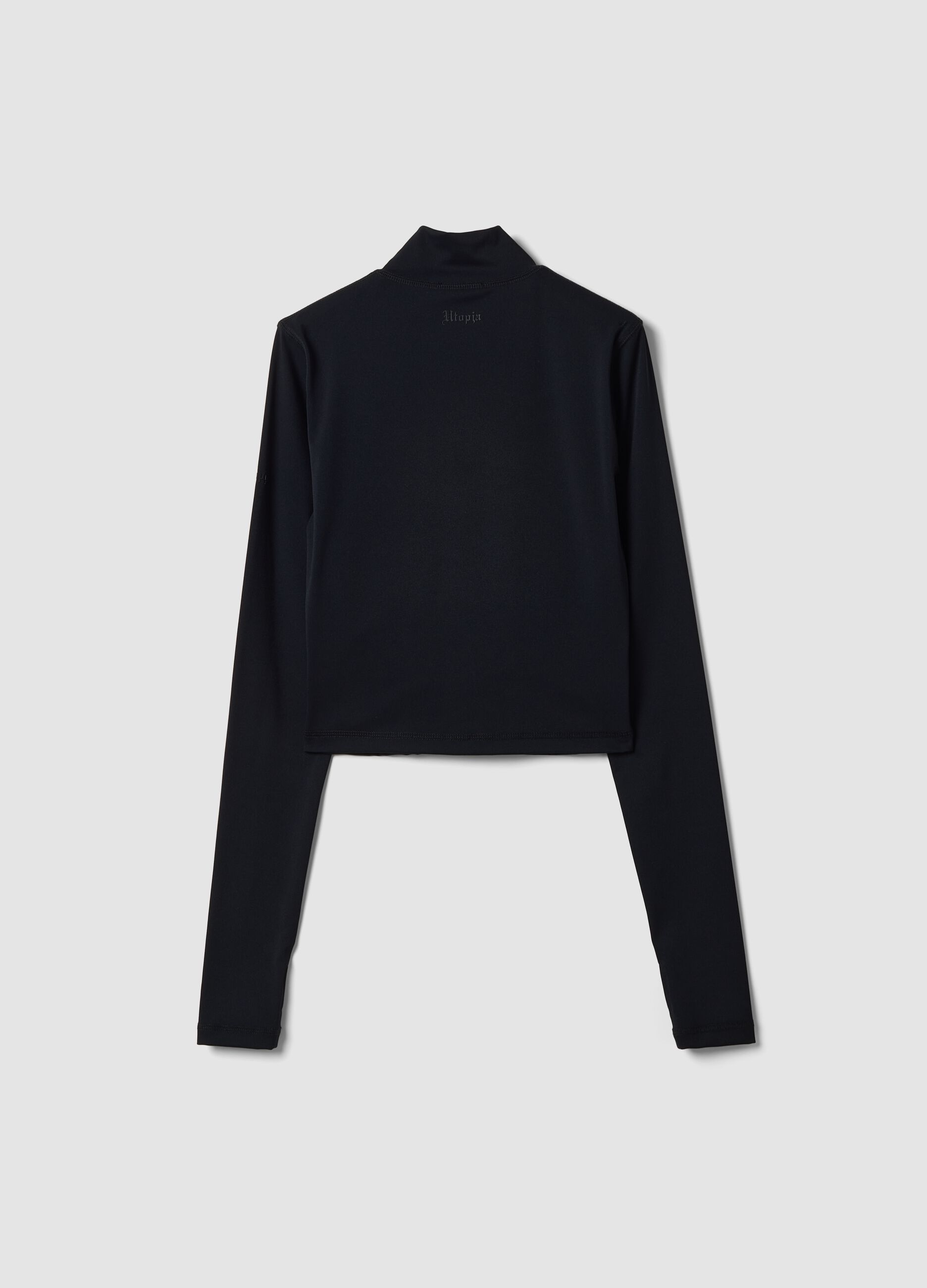 Fitted Full-Zip Black