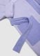 Purple hooded bathrobe for girls in pure cotton with print_3