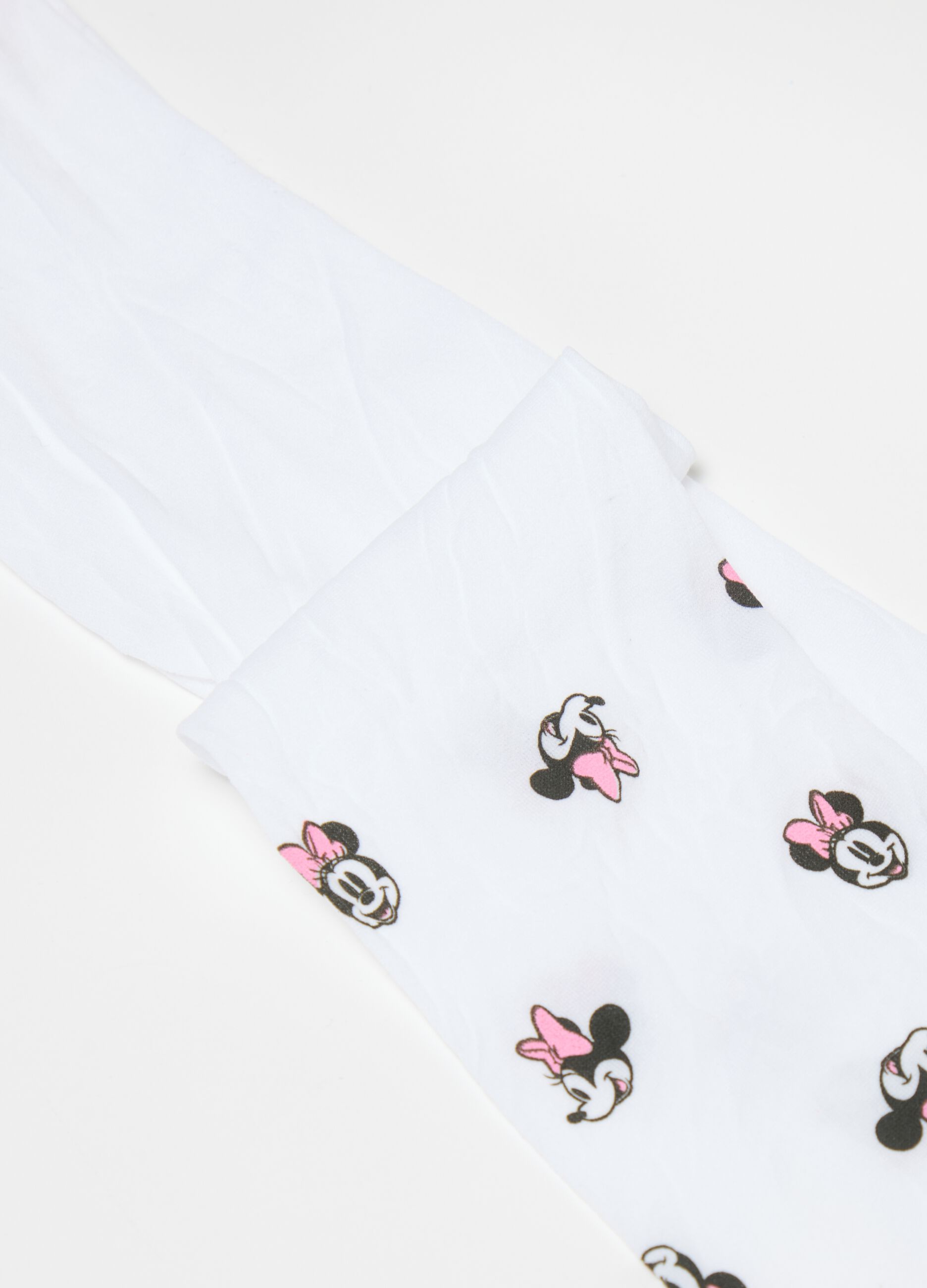 Tights with Minnie Mouse pattern