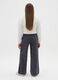 Girls' grey corduroy trousers with relaxed fit_1