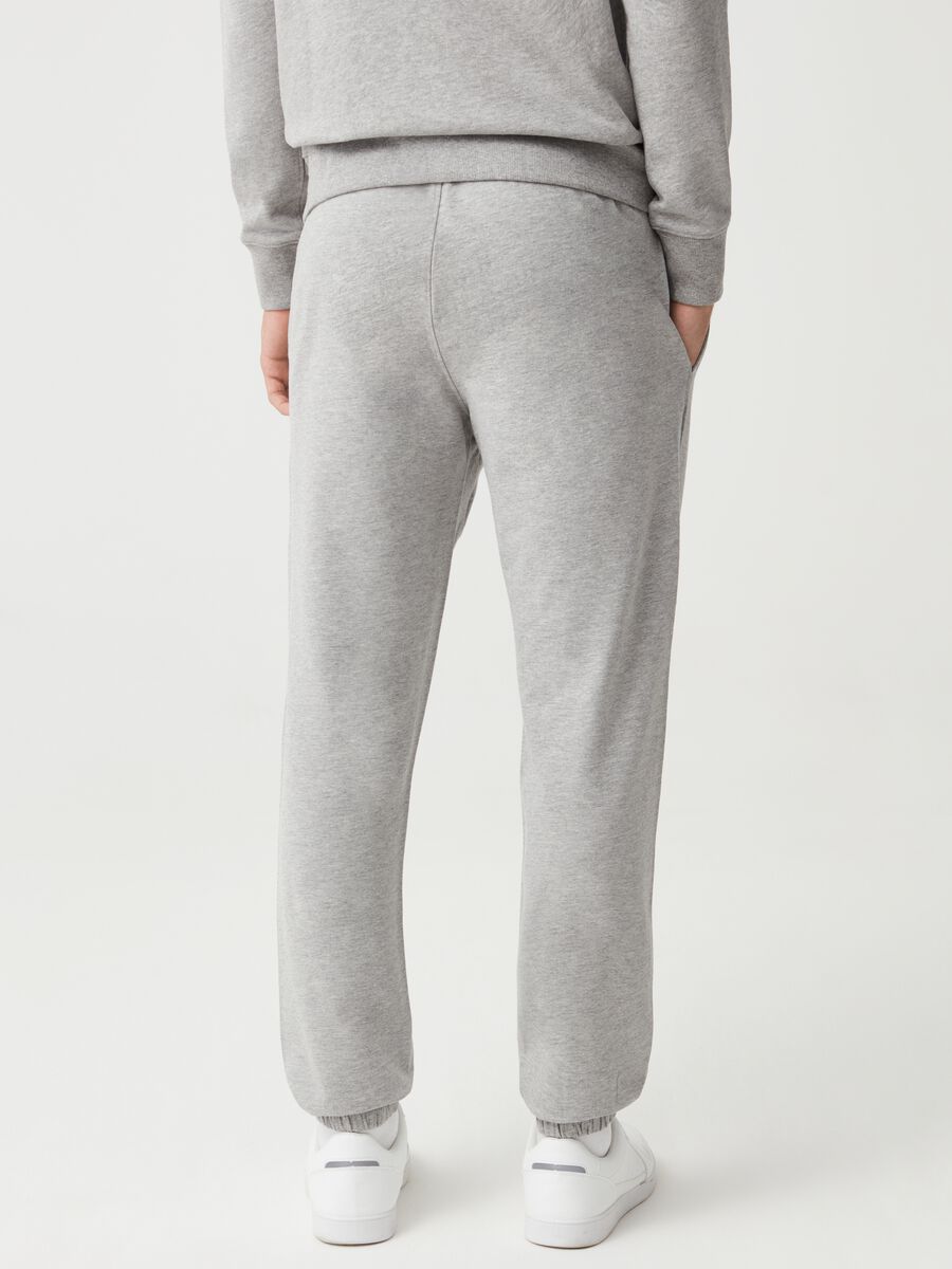 Stretch fleece joggers with drawstring_2