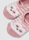 Rosa Anti-Rutsch-Socken aus elastischer Bio-Baumwolle mit Teddyb&auml;r-Motiv_2