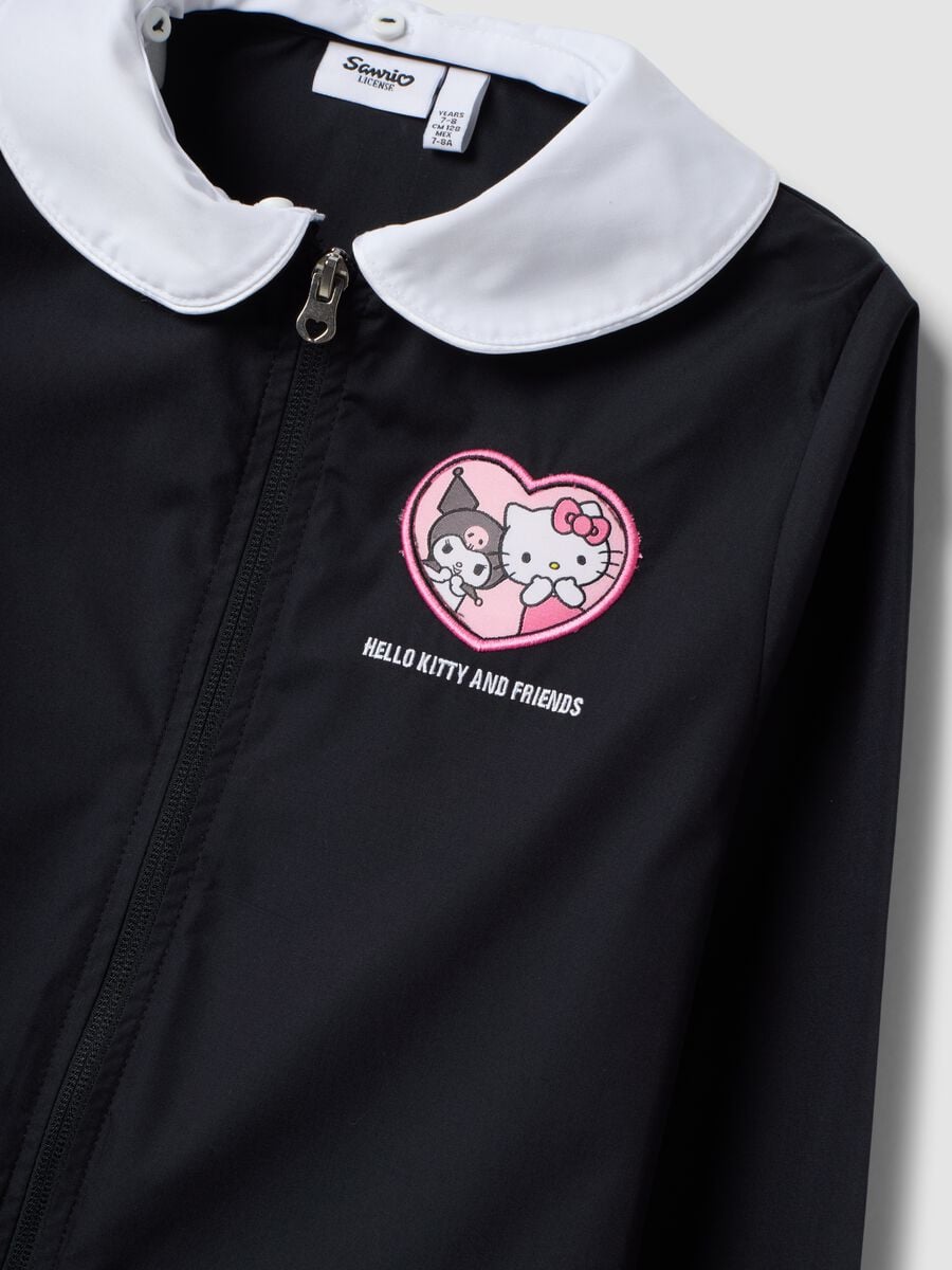 Black girls&rsquo; school pinafore with Hello Kitty embroidery_2