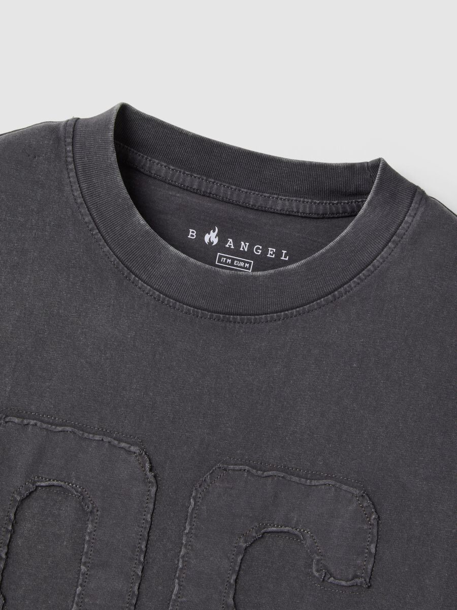 Grey pure cotton regular fit shirt with buttons_6